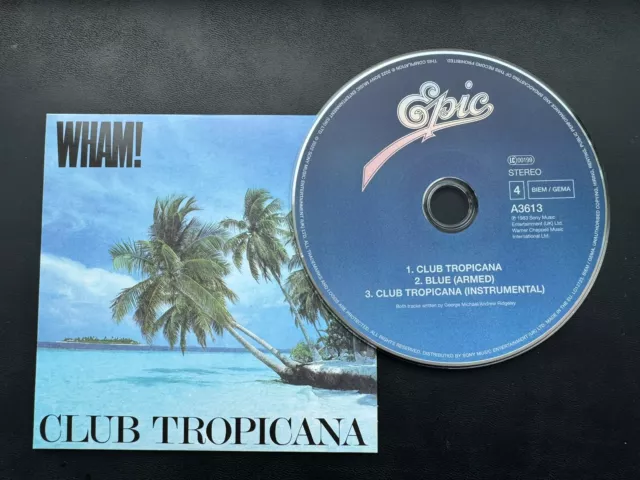 WHAM / GEORGE MICHAEL CD Club Tropicana Blue Rare Cd Single