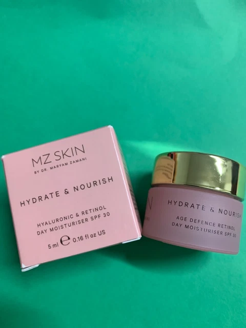 MZ SKIN Hydrate & Nourish Hyaluronic & Retinol Day Moisturizer SPF 30- 5ml