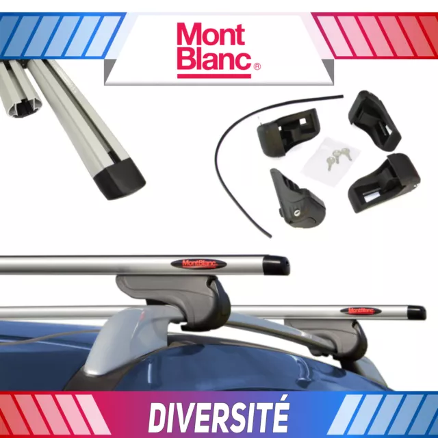 Alu Barres de toit pour Dacia Logan 2 II Break ab 12 Rails de toit ouverts (9B)