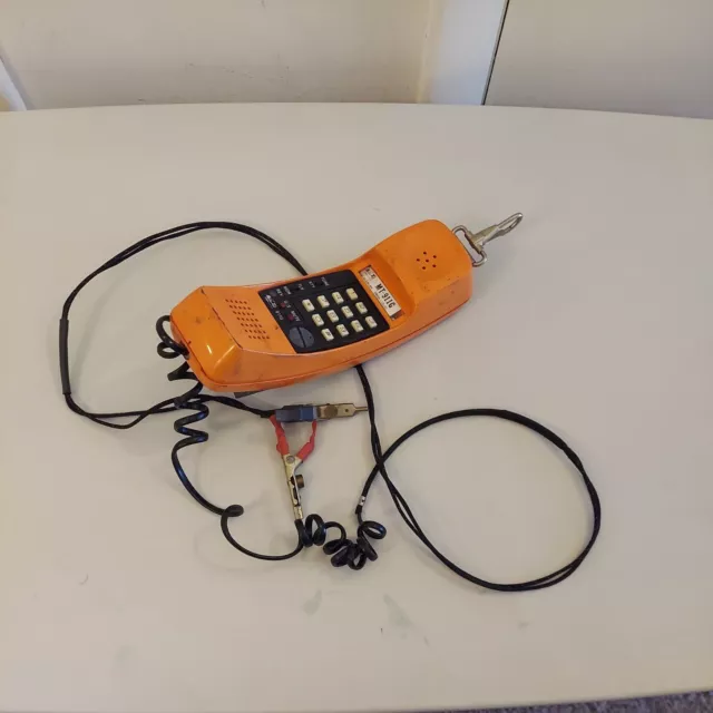 Metro Tel MT-911G Linemans Phone testing equipment with belt clip untested