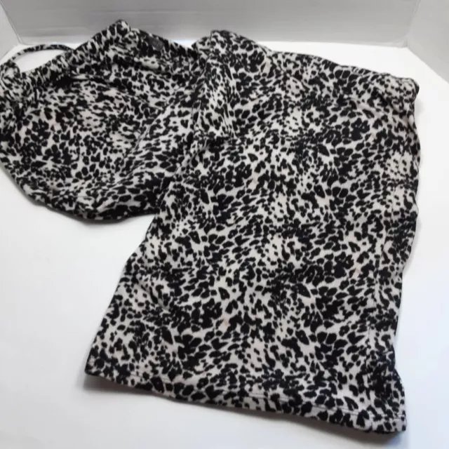 vince camuto Lounge Pants Size XL Soft Comfortable Leopard Elastic & Drawstring