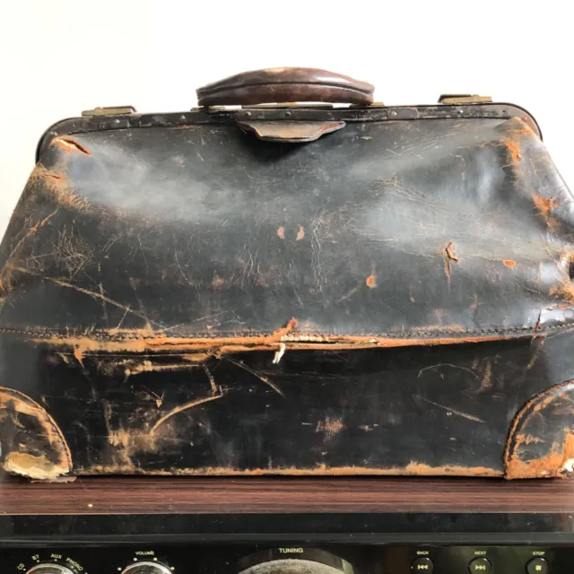 Haunted HIGHLY ACTIVE Antique Heavily Distressed Doctor Bag
