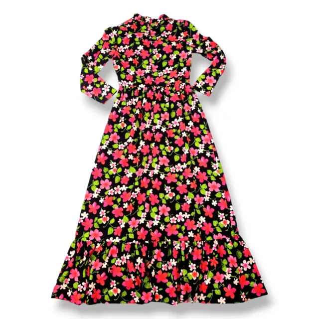 Vintage 70's Julie Miller California floral prairie floral maxi dress. Cottageco