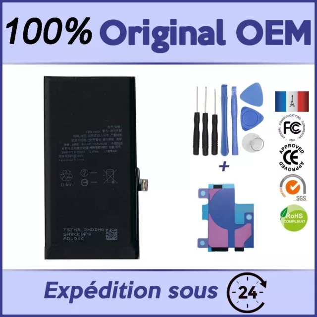 3227mAh BATTERIE 100% NEUVE OEM POUR IPHONE 13 - QUALITE SUPERIEURE+ KIT ADHESIF