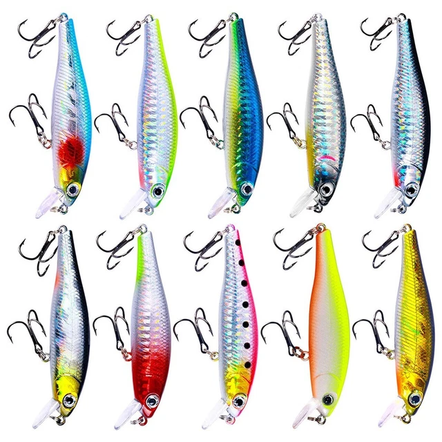 1 pièces leurres de pêche à la traîne appât méné Wobbler
