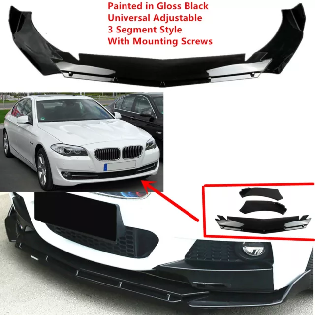 Add-on Universal For BMW 5Series F10 F11 10-13 Front Bumper Lip Spoiler Splitter