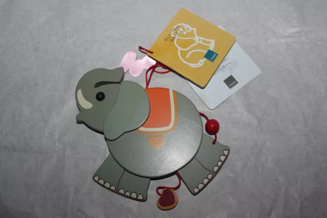 Elefante Thun portafortuna con proboscide alzata h. 5 cm collezione regalo  