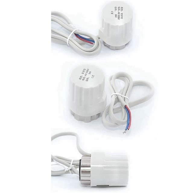 230V NORMALLY OPEN Actuator Driven Head, M30 X 1.5mm Electric Floor ...