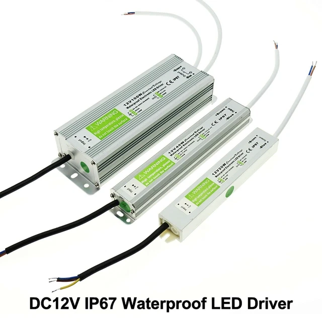 IP67 WATERPROOF LED Driver 12V DC Transformer Power Supply 10W150W for