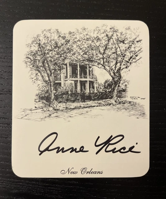 Anne Rice Interview With A Vampire Author Signed Autograph Bookplate New Orleans