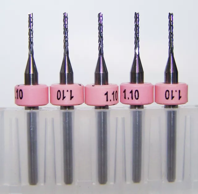 (5) 1.10mm (.0433")  DIAMOND-CUT CARBIDE ROUTER BURRS, FT 4100.0433.276