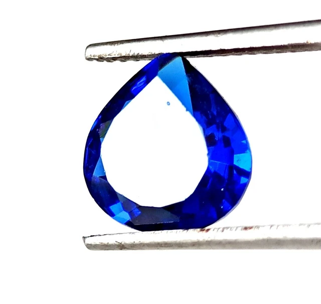 Zaffiro blu naturale del Kashmir da 3,10 ct, forma a pera, taglio sciolto,...