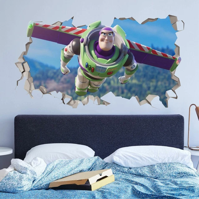 Buzz lightyear flying toy story custom wall decals 3d wall stickers art