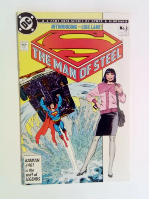 The Man of Steel #2 DC Comics 1986 NM Superman Lois Lane John Byrne 1st print