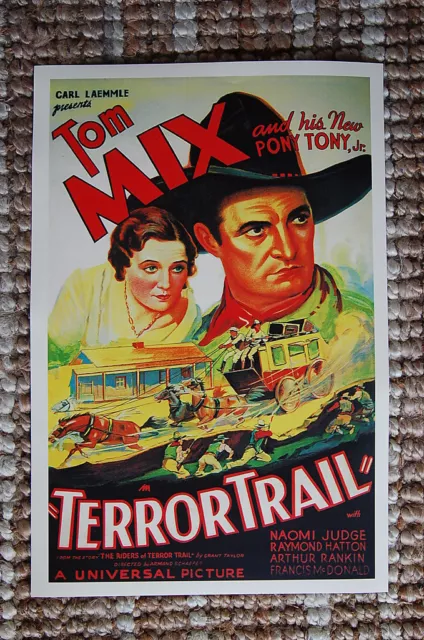 Terror Trail Lobby Card Movie Poster Western Tom Mix Tony Jr