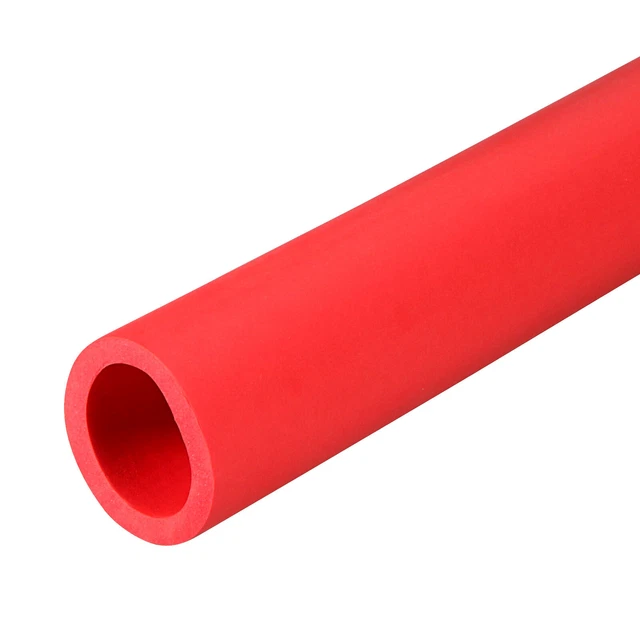 Foam Grip Tubing Handle Grips 27mm ID 37mm OD 20" Red for Tools Handle