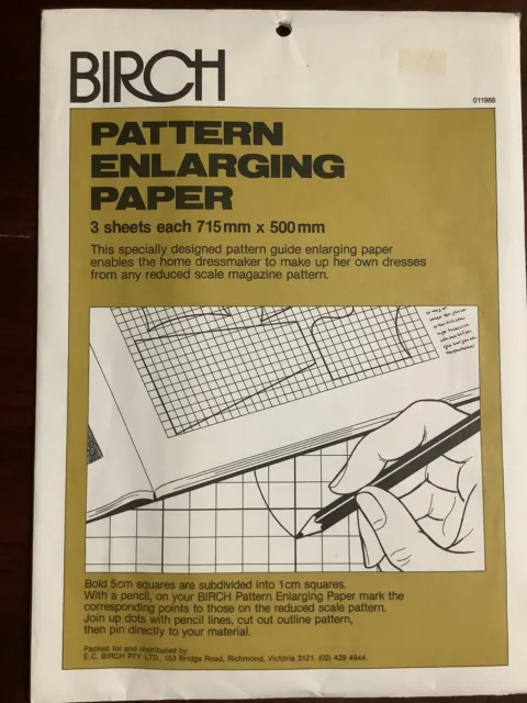 Birch Pattern Enlarging Paper 3 Sheets 71.5cm X 50cm