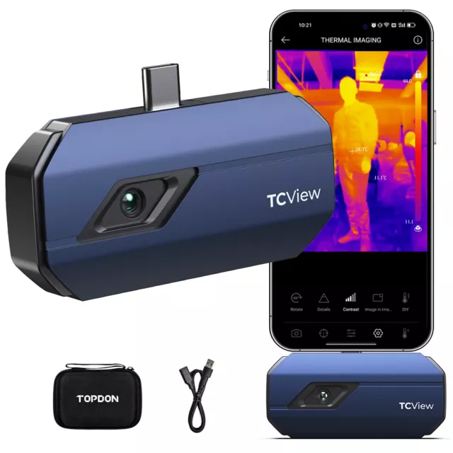 TOPDON TC001 Pro-Grade Thermal Imaging Camera 256*192 Accuracy Resolution