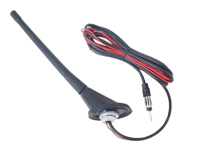 Lampa Antenne Flexible Carbone 18 Cm – Brin D'Antenne Voiture Sportive, Installation Facile Avec Embouts Inclus