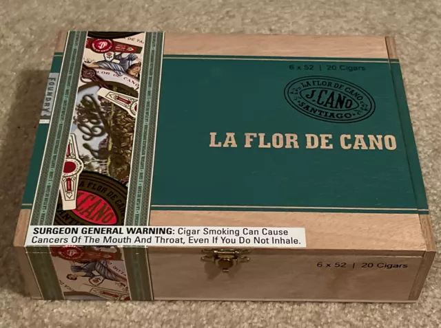 J. Cano Santiago La Flor De Cano Cigar Box Wooden