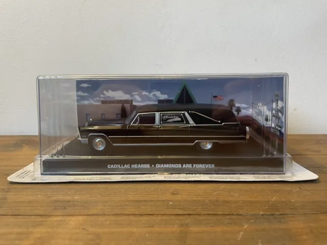 CADILLAC HEARSE #88 James Bond Car Collection DIAMONDS ARE FOREVER DieCast Model