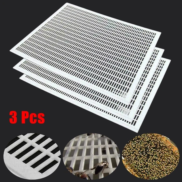 Separate Boards 3-teiliges Set Imkerei Outdoor Queen Bee Excluder Weiß