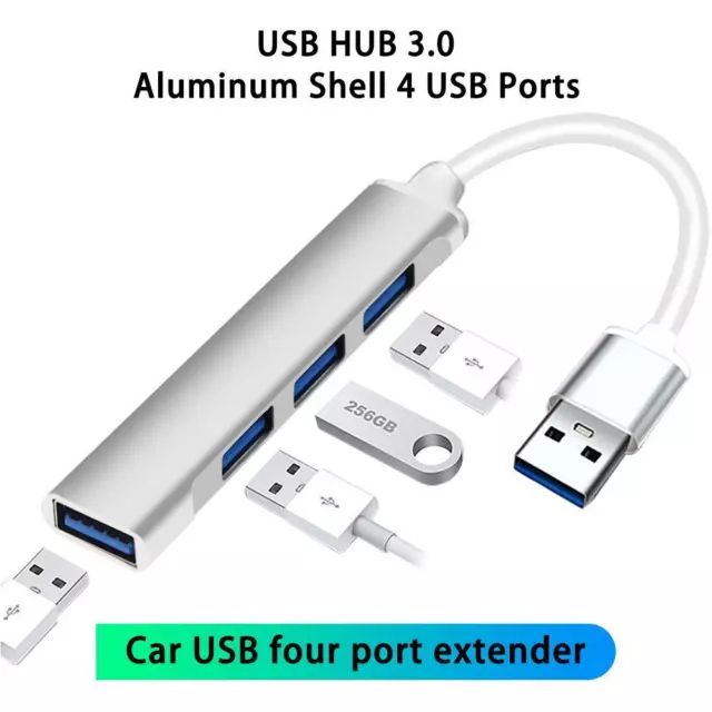 4 in 1 Aluminum USB Hub 3.0 Adapter Transfer✨ F2A8