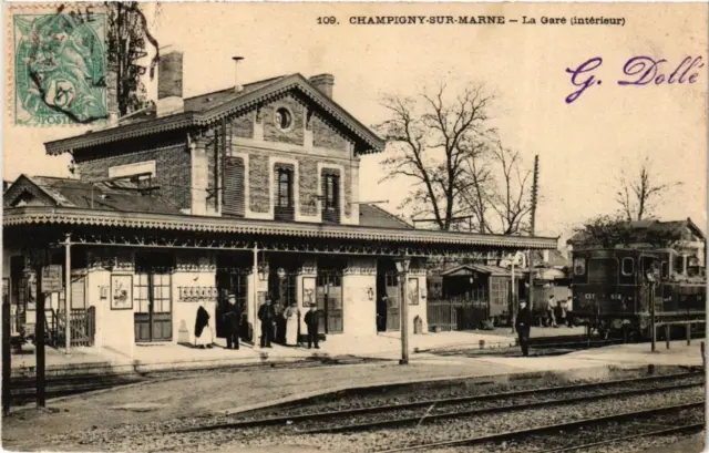 CPA AK CHAMPIGNY-sur-MARNE La Gare Interior (600175)