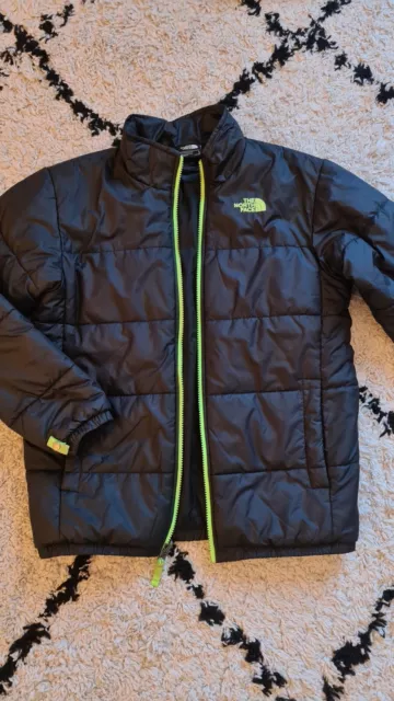 Boys THE NORTH FACE Nice Black Quilted Jacket Size L (14/16) , more Like age 12