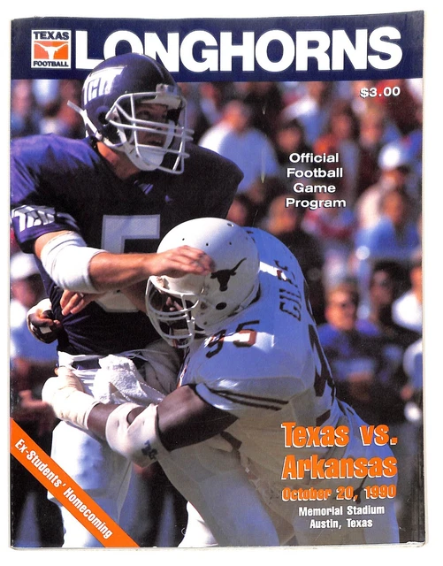 1990 Arkansas Razorbacks @ Texas Longhorns Football Program