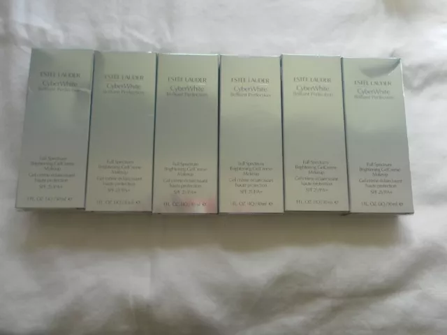 Mew  Estee Lauder Cyberwhite Brilliant Perfection Set 6 Box  Spf 21/Pa+ 1 Fl