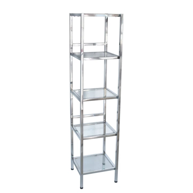Studio 3B Mercer 5 Tier Bath Tower Shelving 13.11" L X 13.11" X 55.83” H