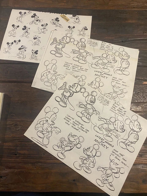 CHARACTER MODEL ANIMATION Sheets Mickey Mouse Disney PpLew Keller Chris ...