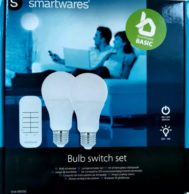 Smartwares SH4-99550 SmartHome Basic LED light bulb switch set E27 - 2 x 7 Watt