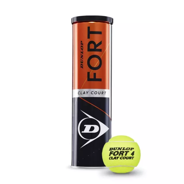 10 x Dunlop Tennisball Fort Clay Court Tennisbälle 4er Dose = 40 Tennis Bälle