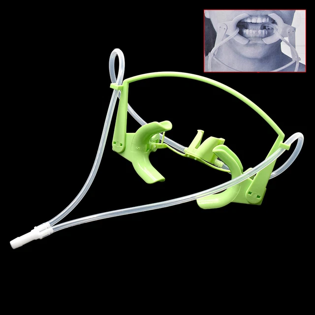 Dental C–shape Cheek Retractor with Saliva Ejector Orthodontics Mouth Opener New