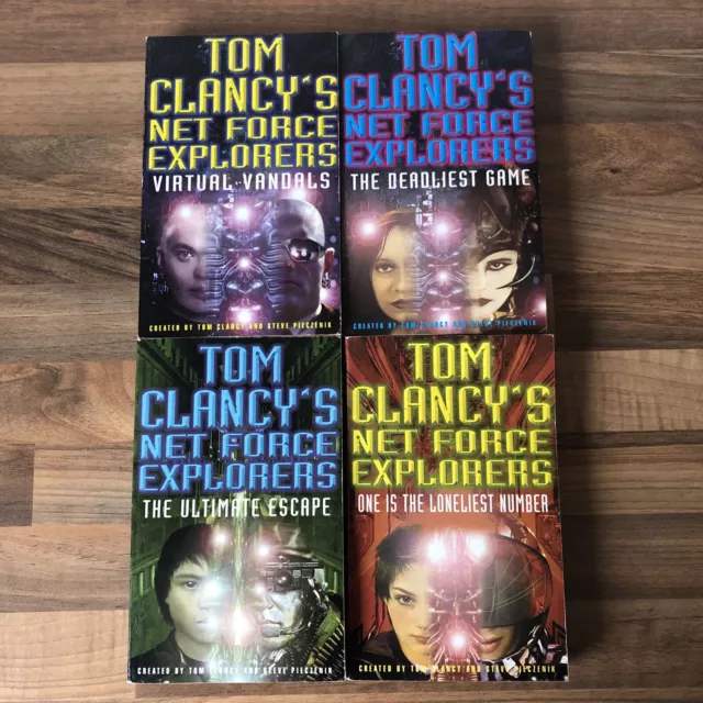 Tom Clancy's Net Force Explorers - Numbers 1-4 Paperback Book Bundle Pieczenik