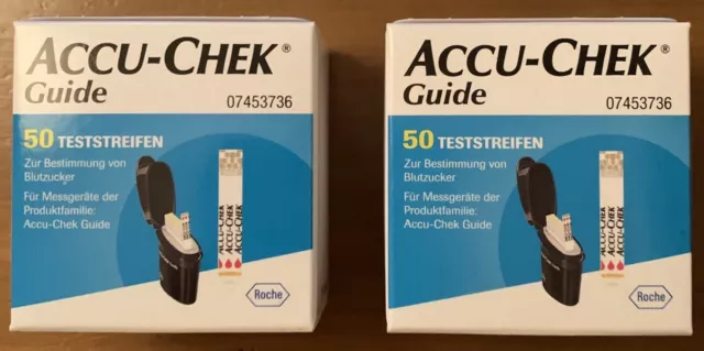 100 Stück ACCU-Chek Guide Teststreifen,Firma Roche MHD 09.06.2025 NEUWARE!!!