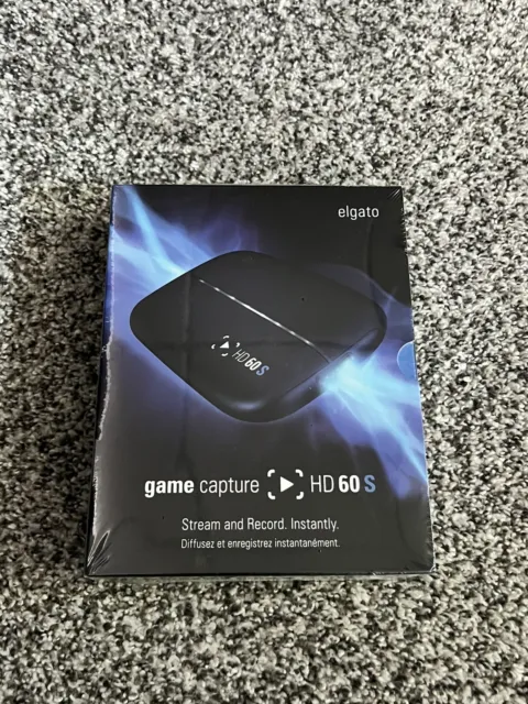 Elgato HD60 S Game Capture Card - Black (1GC109901004) New in Box