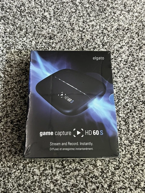 Elgato HD60 S Game Capture Card - Black (1GC109901004) New in Box Elgato HD60 S Game Capture Card - Black (1GC109901004) New in Box