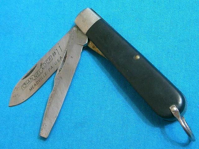 Vintage Camillus Channel Lock #11 Electricians Radio Signal Corps Utility Knife