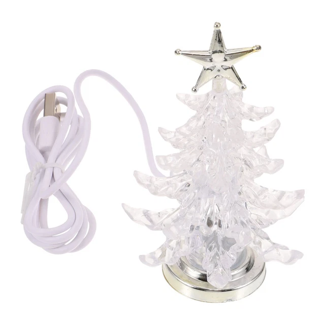 3 COUNT USB Christmas Tree for Desk Baby Night Light Chic Appearance £