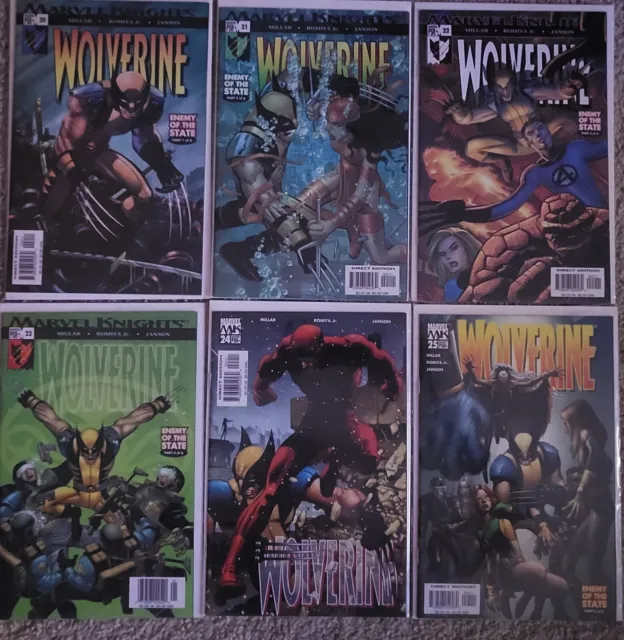 Wolverine Vol 3 #20-25 (2004) Enemy Of The State FULL SET