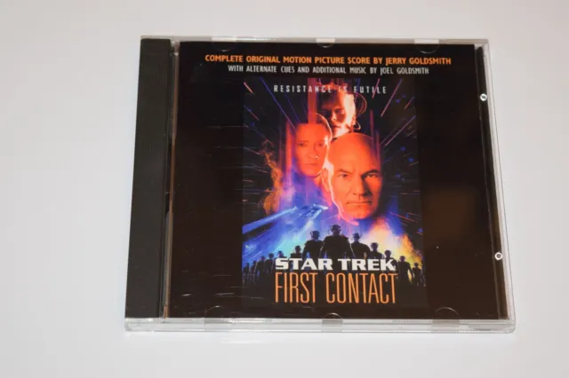 CD banda sonora 1996 banda sonora de Star Trek First Contact Jerry Goldsmith 30 pistas