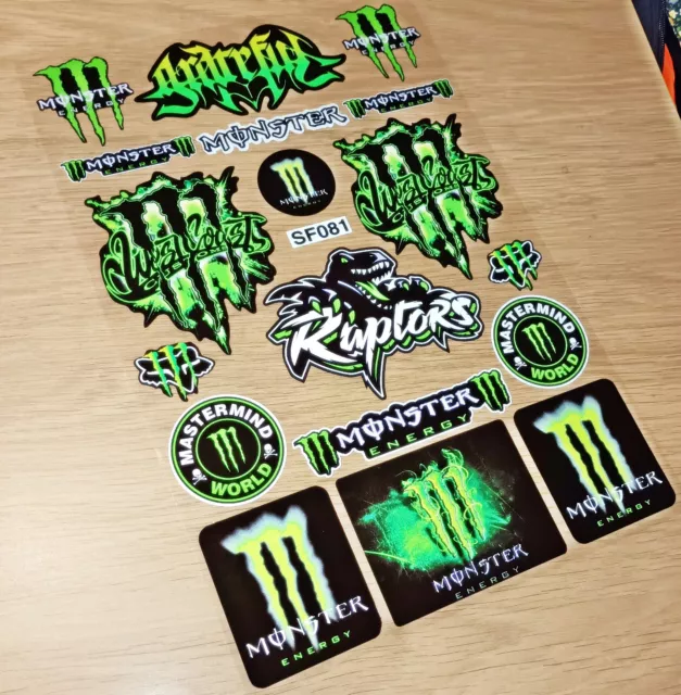 Sticker Sticker Monster Energy – Stickers moto – autocollants pour quad –  motocross – pour motos, voitures, casques, ordinateurs portables et autres  objets (43) : : Auto et Moto