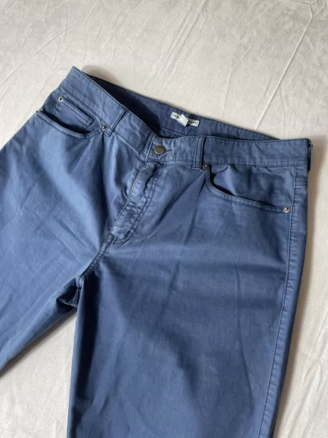 Peter Millar Pants 36x30 Blue MS15B93 Sateen Stretch 5 Pocket Chino