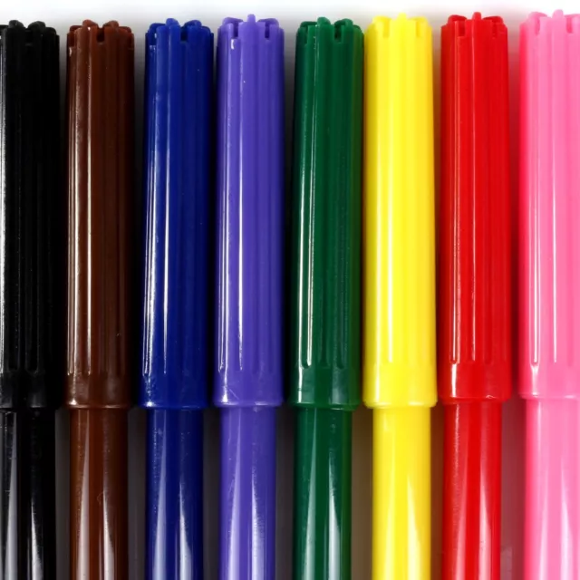 40x KINDER FILZSPITZEN Schule Klassenzimmer Zeichnung Färbung Farbtherapie Faserstifte 2