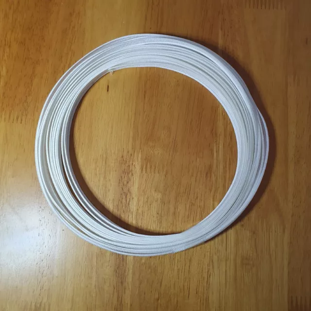 Vestido Costura Poliéster Blanco Huesado - 7mm 7m - ¡NUEVO!