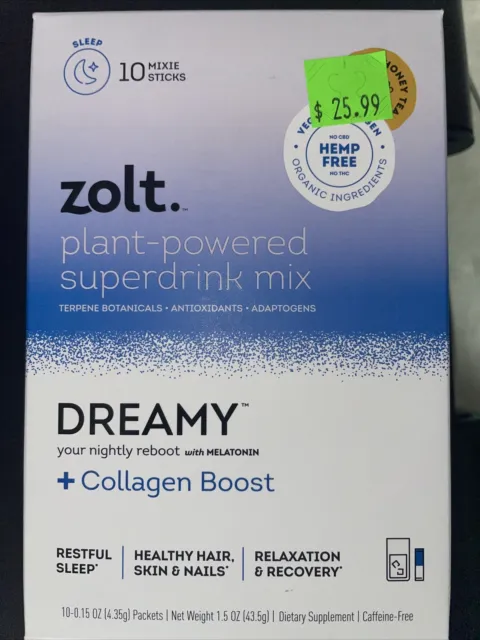Zolt Plant-Powered Superdrink Mix Dreamy Zenzero Tè 10 Confezioni