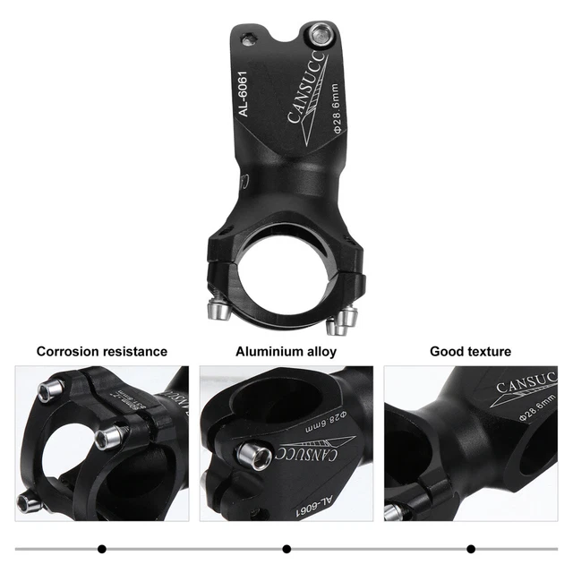 Potence Télescopique Amortisseur Pour Vélo – Alliage Alu, Hauteur Réglable 36-45mm, Pour Guidon 28.6mm